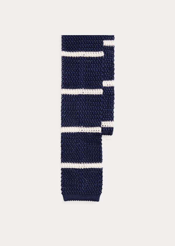 Laços Ralph Lauren Striped Knit Silk Homem 71298-YZDW